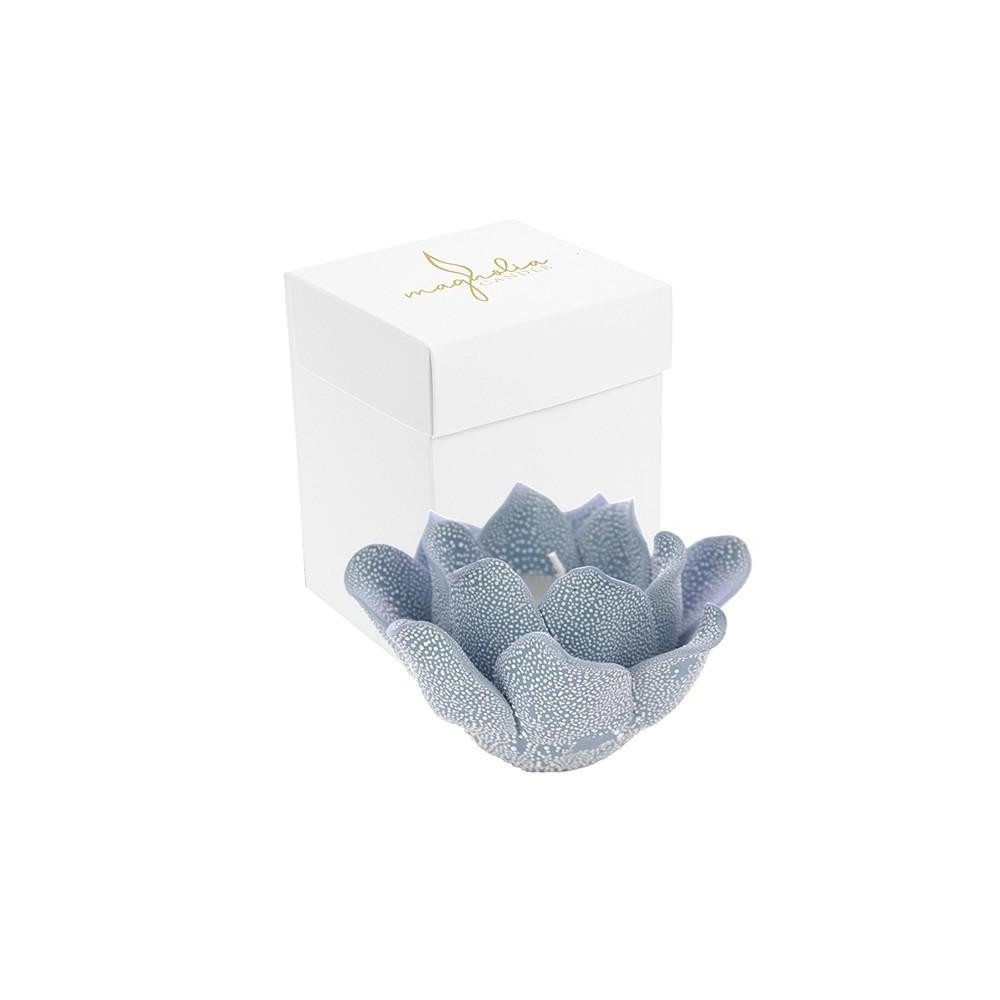 CANDELA MAGNOLIA CARTA DA ZUCCHERO GOCCE DI RUGIADA PORC 10X6.5